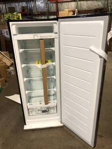 lot 1 image: Vissani 7 cu. ft. Convertible Upright FreezerRefrigerator in Stainless Steel Garage Ready Customer Returns See Pictures