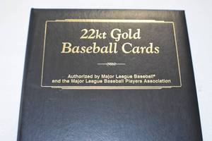 lot 9 image: 22 KT Baseball Card Collection
