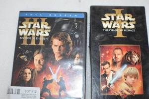 lot 12 image: Star Wars CD VHS