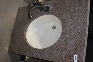 lot 31 image: Granite Vanity Topsink
