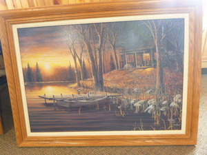 lot 55 image: Jim Hansel Framed Print