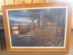 lot 57 image: Jim Hansel Framed Print