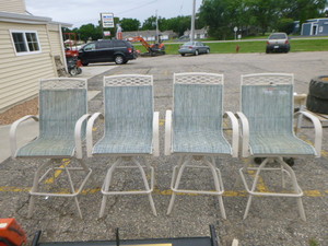 lot 24 image: 4 Agio Outdoor Patio Chairs