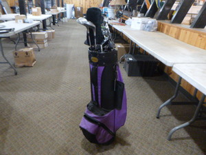 lot 89 image: Spaulding Womens Golf Clubs with Bag