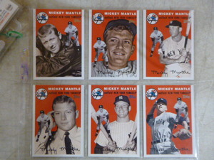 lot 147 image: 28 Mickey Mantle Baseball Cards