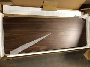 lot 8 image: Noble House Natural Walnut Wood Bar Table   Customer Returns See Pictures