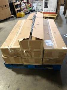 lot 14 image: 7 Boxes of Duren Acacia Brown 28MIL x 6 in. W x 48 in. L Glue Down Waterproof Luxury Vinyl Plank Flooring (36 sqftcase) by Ivy Hill Tile  Customer Returns See Pictures