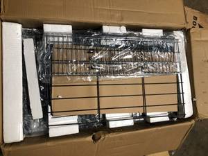 lot 50 image: Royal Gourmet 30 in. Smoker Black Barrel Charcoal Grill with Offset Smoker with Cover For Outdoor, Backyard Cooking  Customer Returns See Pictures