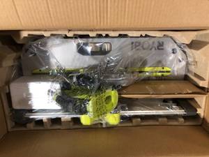 lot 42 image: RYOBI ONE 18V 5.5in. Cordless Flooring Saw with Blade (Tool Only)    Customer Returns See Pictures