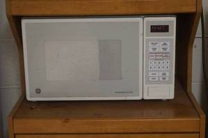 GE White Microwave