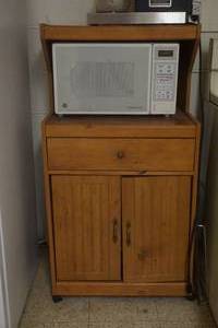 Microwave Stand on wheels (microwave not included)