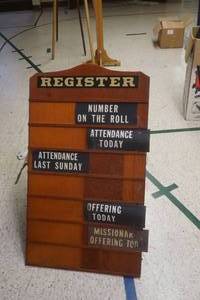 Wood Registry Board  with Accessories