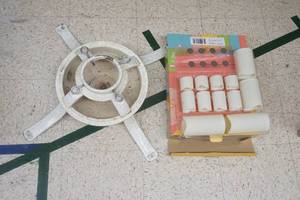 Battery Operated Candles with Christmas Tree stand