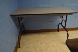Gray Folding Table