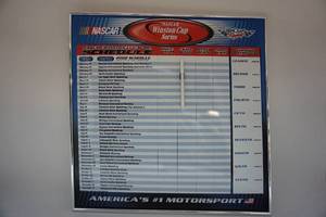 lot 13 image: NEW 2002 NASCAR Winston Cup Series Dry-Erase Magnetic Board Schedule Fill-In PoleRace Winners ThirdFourth Place Winners