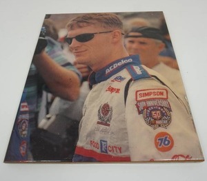 lot 23 image: NASCAR #3 Dale Earnhardt Jr NASCAR 50th Anniversary Simpson Acrylic Photo Print...