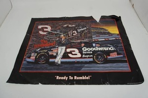 lot 31 image: NASCAR Vintage Poster Art Dale Earnhardt Sr. #3 Artist Sam Bass Ready to Rumble 1996 PosterPrint