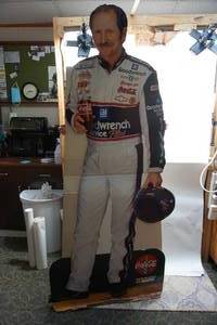lot 34 image: RARE Dale Earnhardt Sr. #3 Coca-Cola Life-Size Cardboard Vendor Display Sign Poster NASCAR