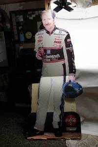 lot 36 image: RARE Dale Earnhardt Sr. #3 Coca-Cola Life-Size Cardboard Vendor Display Sign Poster NASCAR