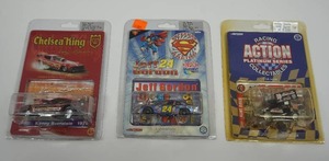 lot 123 image: NASCAR Action Racing Collectables 164 Diecast Platinum Series Stevie Smith #19 Sprint Car, Winston Cup Kenny Bernstein 1979 Chelsea King, Superman Racing Jeff Gordon #24 Dupont