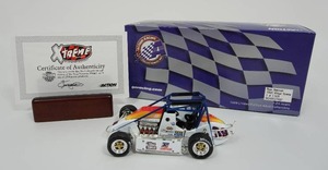 lot 136 image: Ryan Newman 1999 Lewis Racing 124 Diecast Midget Xtreme Action NASCAR Dirt Car...