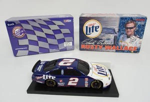 lot 155 image: Rusty Wallace #2 Miller Lite Snap-On 2000 Ford Taurus Action Racing 124 NASCAR Diecast Car BANK...