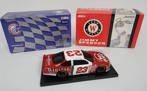 lot 157 image: Jimmy Spencer #23 Winston No Bull 1999 Ford Taurus Action Racing 124 NASCAR Diecast Car BANK...