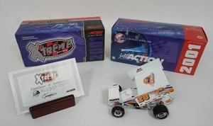 lot 159 image: Danny Lasoski #20 JD Byrider 124 Action Outlaws 2001 Sprint Car Action Racing 124 NASCAR Diecast Car ...