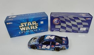lot 161 image: Jeff Gordon #24 Star Wars Pepsi Action Racing 124 NASCAR Diecast Car BANK...