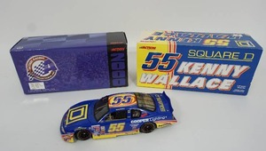 lot 162 image: Kenny Wallace #55 Square D 2000 Chevy Monte Carlo Action Racing 124 NASCAR Diecast Car BANK...