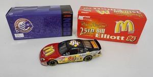 lot 180 image: BILL ELLIOTT #94 25th Anniversary McDonalds 2000 Ford Taurus Action Racing 124 NASCAR Diecast Car BANK...