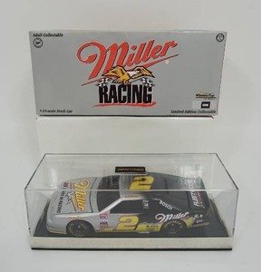 lot 190 image: Rusty Wallace #2 Miller 25 Years in Racing 1996 Ford Thunderbird Action Racing 124 NASCAR Diecast Car...
