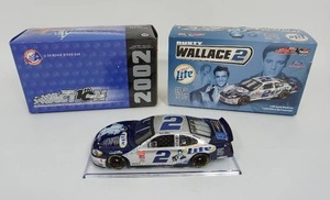 lot 191 image: Rusty Wallace #2 Miller Lite Elvis Presley 2002 Ford Taurus 124 Action Racing NASCAR Diecast Car...