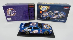 lot 192 image: Rusty Wallace #2 Miller Lite Harley Davidson 2000 Ford Taurus 124 Action Racing NASCAR Diecast Car BANK...