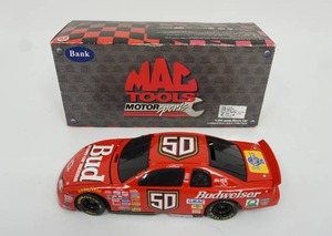 lot 194 image: Ricky Craven #50 Bud Budweiser 124 Action Racing 1998 NASCAR Diecast Car BANK...
