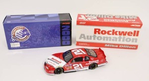lot 204 image: Mike Dillon #21 Action Racing Rockwell Automation 124 Chevy Monte Carlo Diecast 2000 BANK Car...
