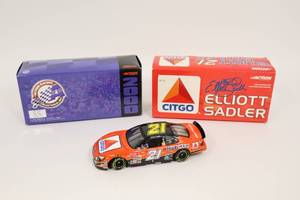 lot 225 image: Elliot Sadler #21 CitGo 124 Action Racing NASCAR Die-Cast Car BANK...