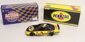 lot 272 image: Steve Park #1 Pennzoil 124 Action Racing Platinum Series NASCAR Die-Cast Car BANK...