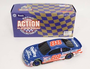 lot 275 image: Dale Jarrett #88 Quality Care Federal Credit 124 Action Racing Platinum Series NASCAR Die-Cast Car BANK...