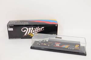 lot 391 image: RARE Action Rusty Wallace 164 Dually with Show Trailer Miller Racing