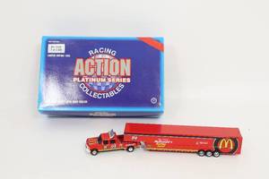 lot 495 image: 1995 ACTION 164 BILL ELLIOTT #94 MCDONALDS RACING TEAM NASCAR DUALLY HAULER TOY