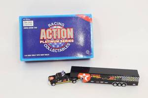 lot 500 image: Action Racing Platinum Series Dale Jarrett Transporter Truck & Trailer