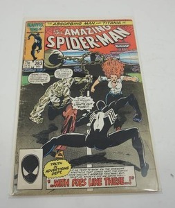 lot 10 image: The Amazing SPIDER-MAN #283 (Dec 1986) Spider-Man vs Absorbing Man & Titania...