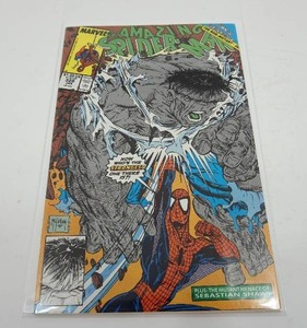lot 14 image: The Amazing Spider-Man #328 Grey Hulk Artist Todd McFarlane Cover Comic Book