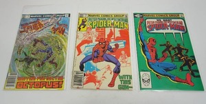 lot 35 image: (3) Peter Parker the Spectacular Spider-Man #59 #71 #72 Marvel Comic Books