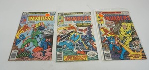 lot 39 image: (3) 1970s Marvel Comics The Invaders #35 #36 #39 Comic Books