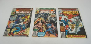 lot 41 image: (3) 1970s Marvel Comics The Invaders #28 #29 #31 Comic Books...
