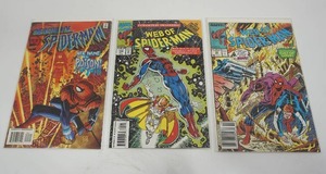 lot 78 image: (3) Marvel Comics Web of Spider-Man #64 JAN #43 OCT #104 SEPT Comic Books...