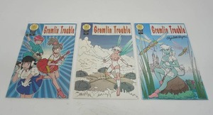 lot 81 image: (3) Anti-Ballistic Pixelation Gremlin Trouble #7 #8 #9 1995 Series...