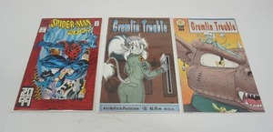 lot 82 image: (3) Marvin Comic Books Spider-Man 2099, Anti-Ballistic Pixelation Gremlin Trouble #13 #22...